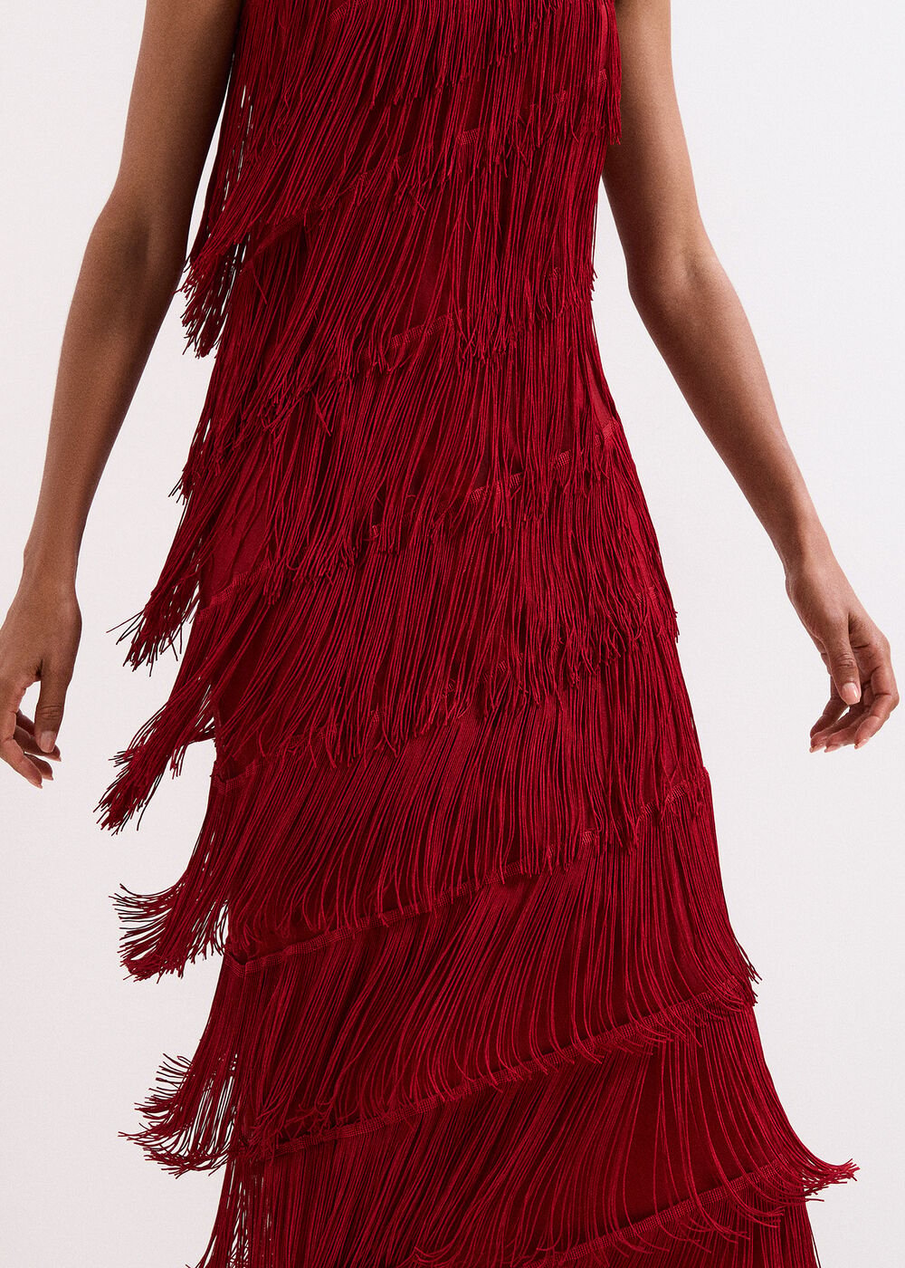 Otto Red Maxi dress Dark Red