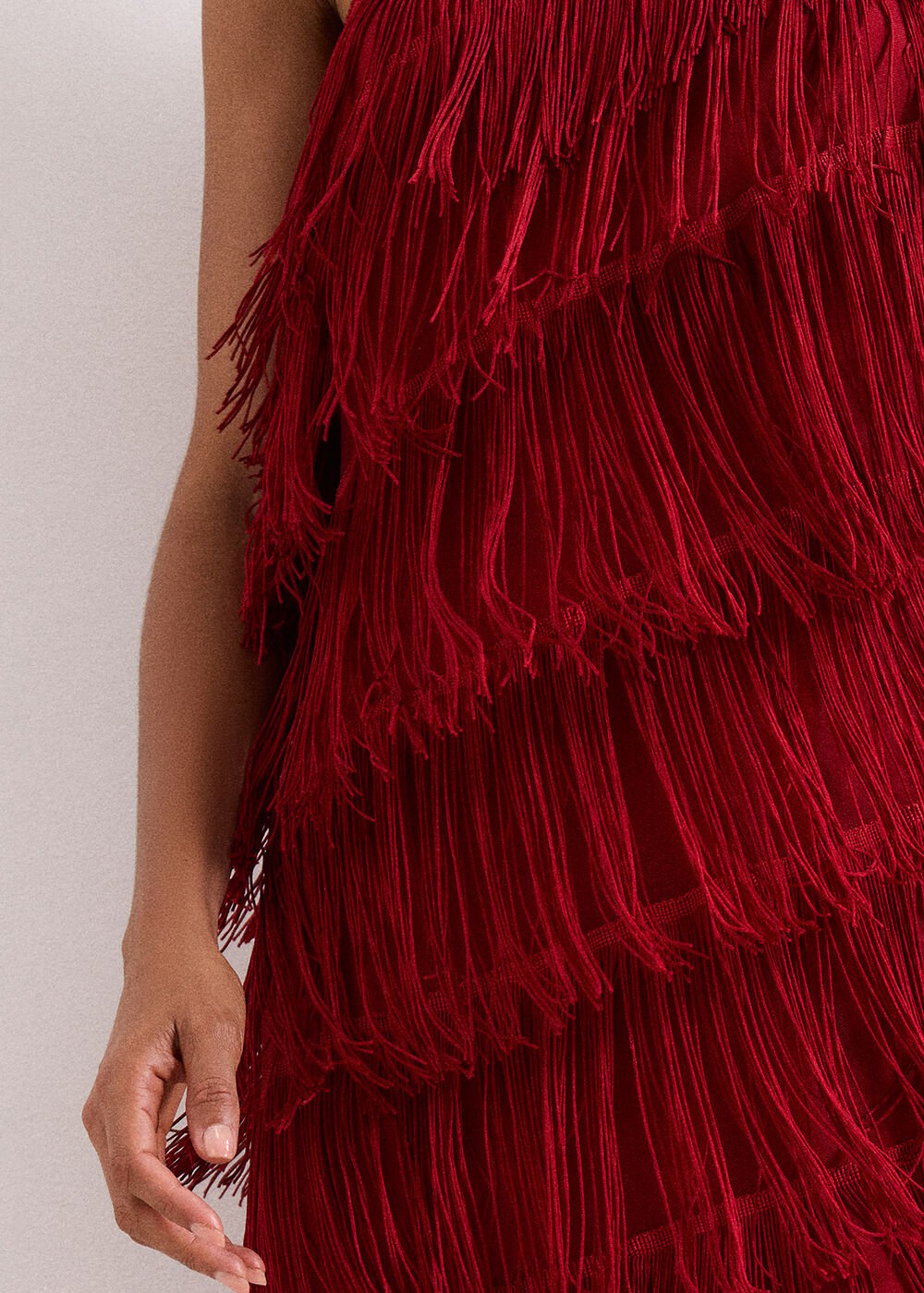 Otto Red Maxi dress Dark Red