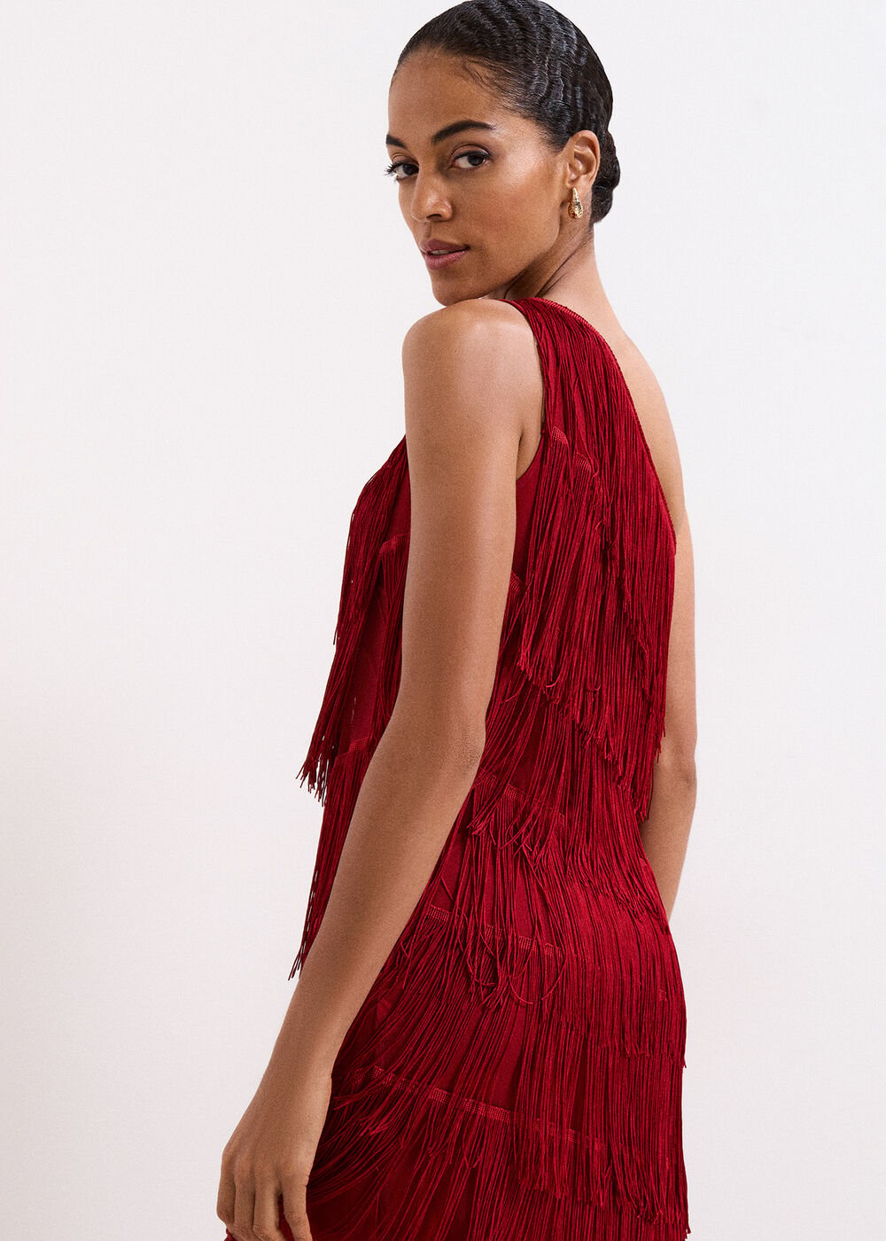 Otto Red Maxi dress Dark Red