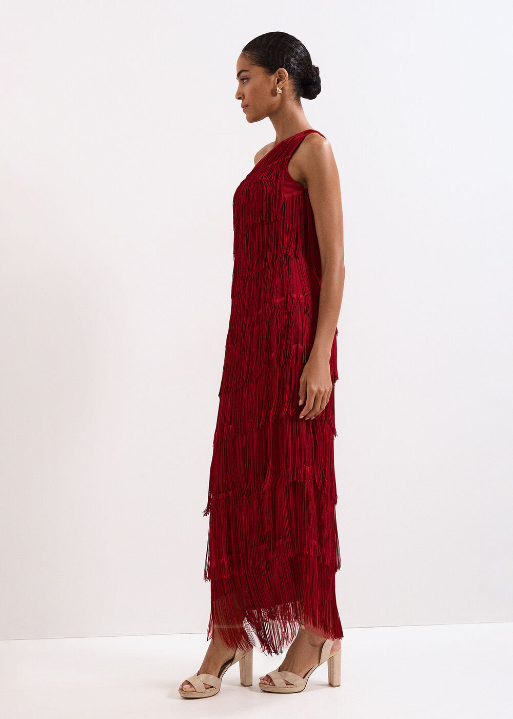 Otto Red Maxi dress Dark Red