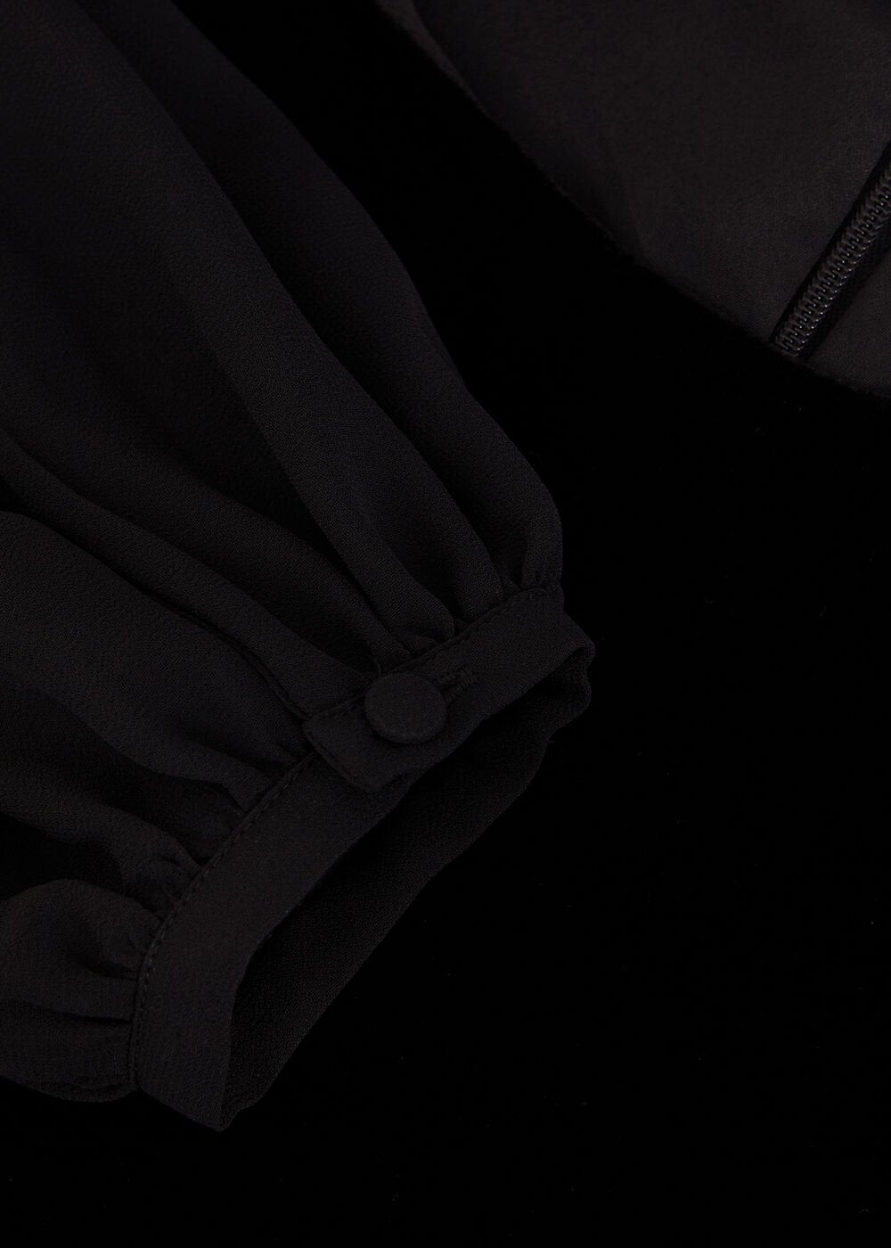 Velvet Swing Dress Black
