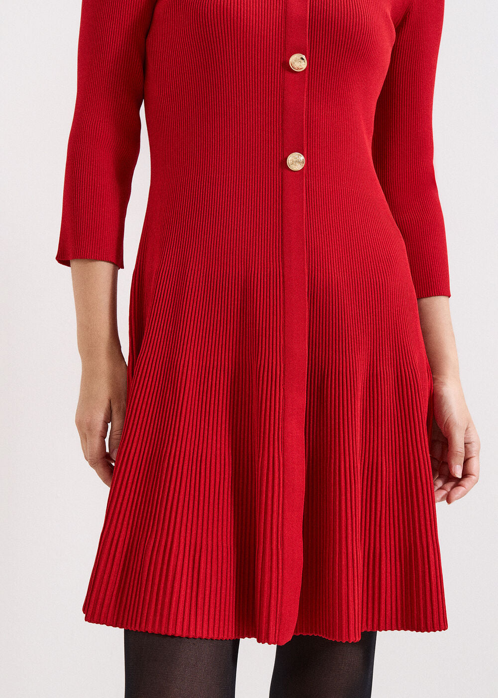 Rachel Swing Dress Dark Red