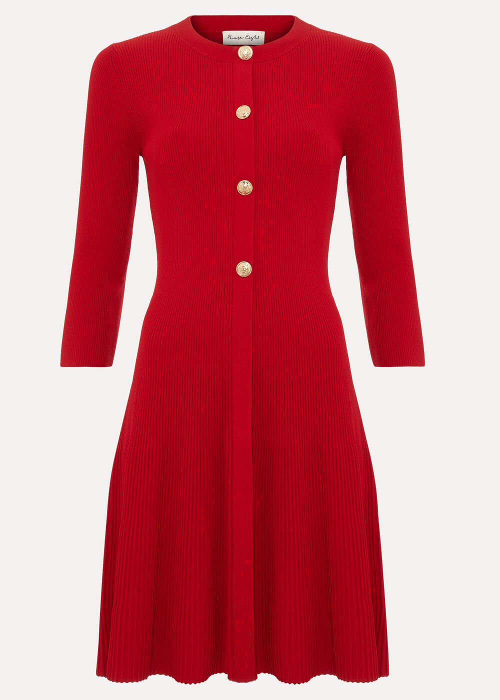 Rachel Swing Dress Dark Red