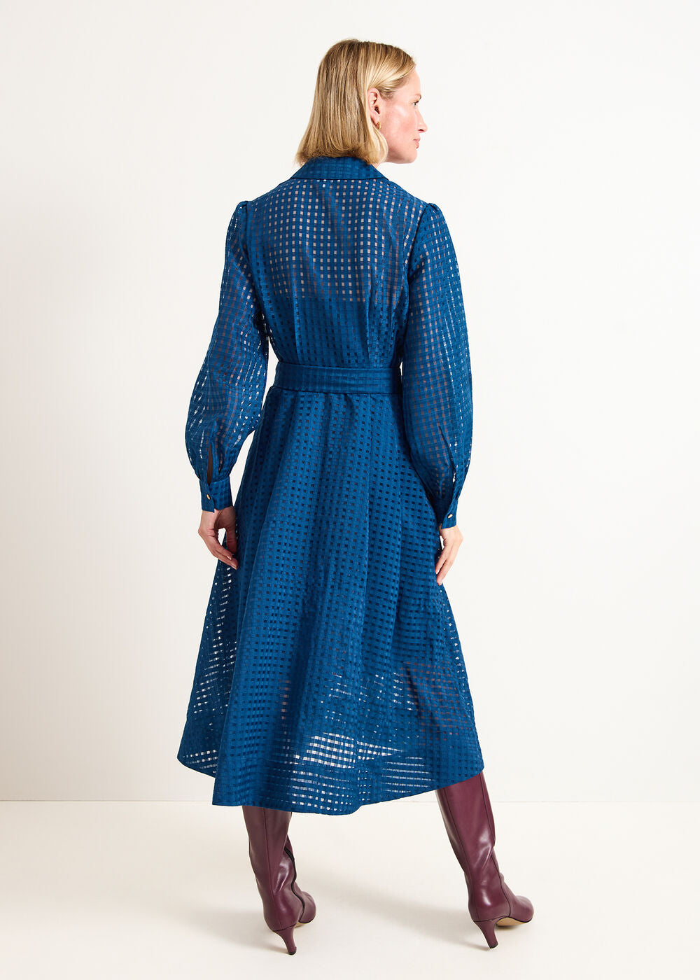 Natalie Midi Shirt Dress Teal