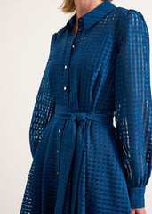 Natalie Midi Shirt Dress Teal