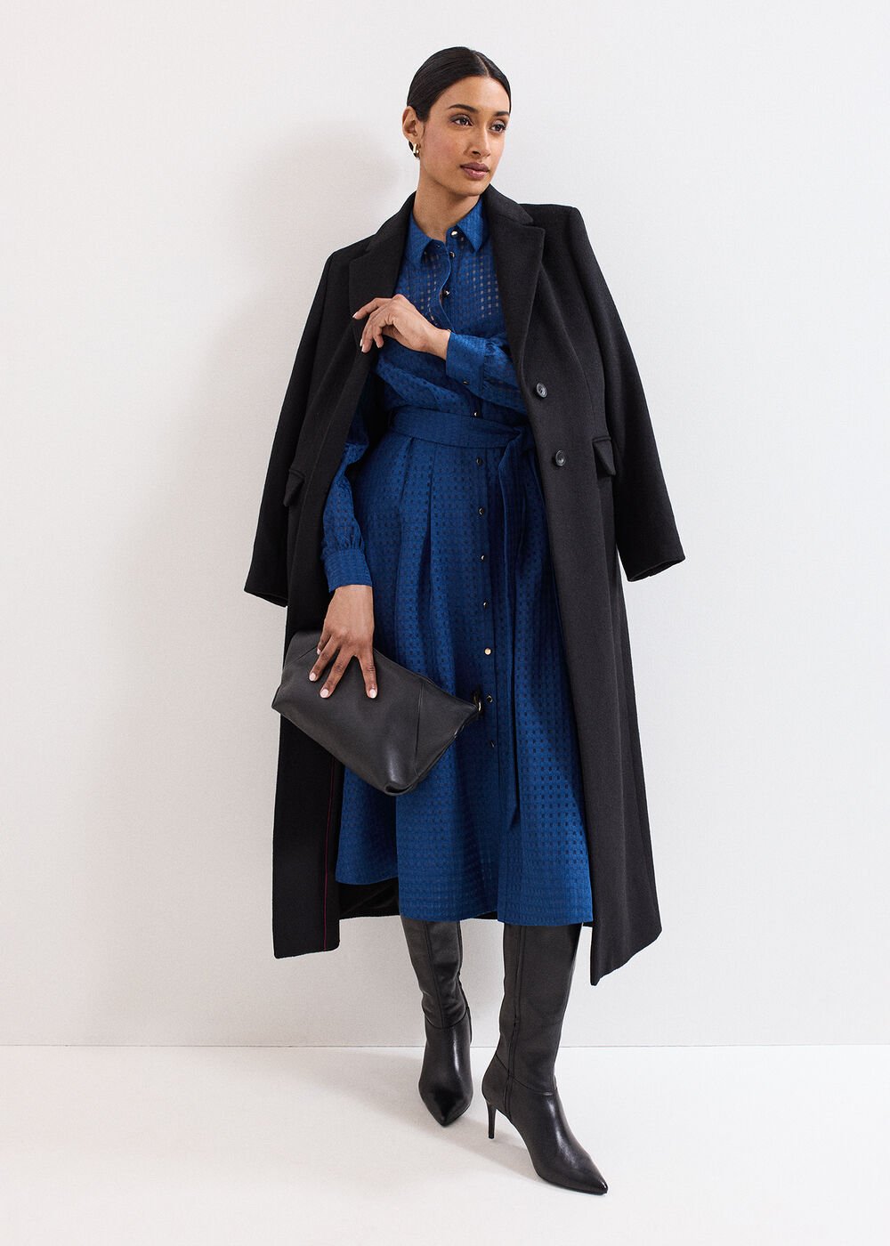 Natalie Midi Shirt Dress Teal