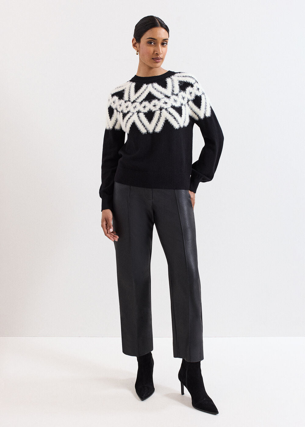 Kenzie PU Trouser Black