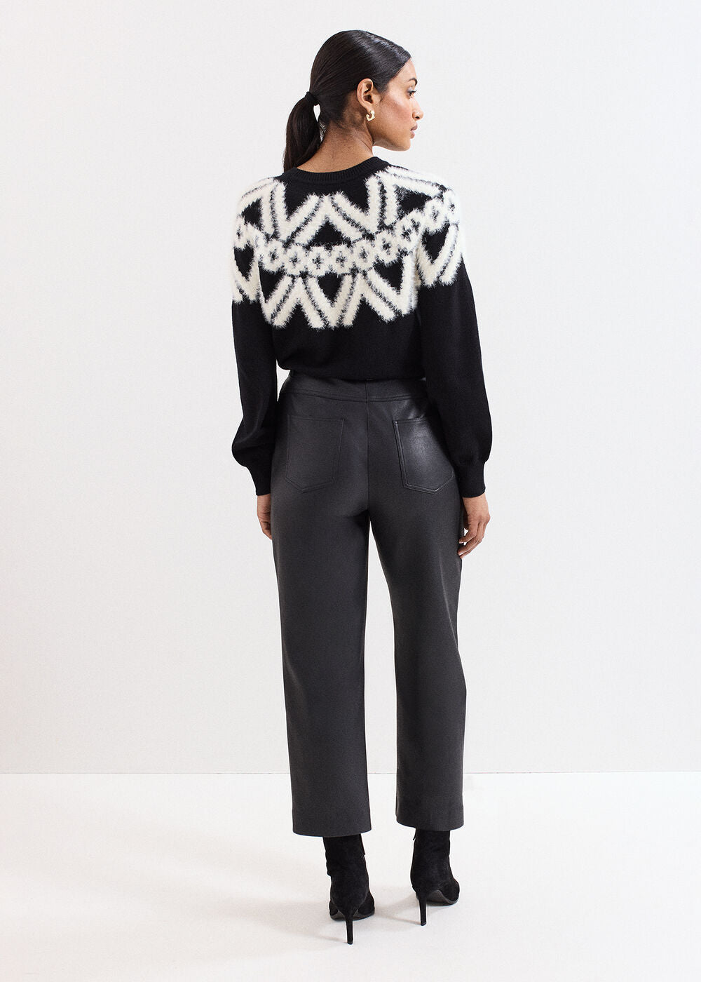 Kenzie PU Trouser Black
