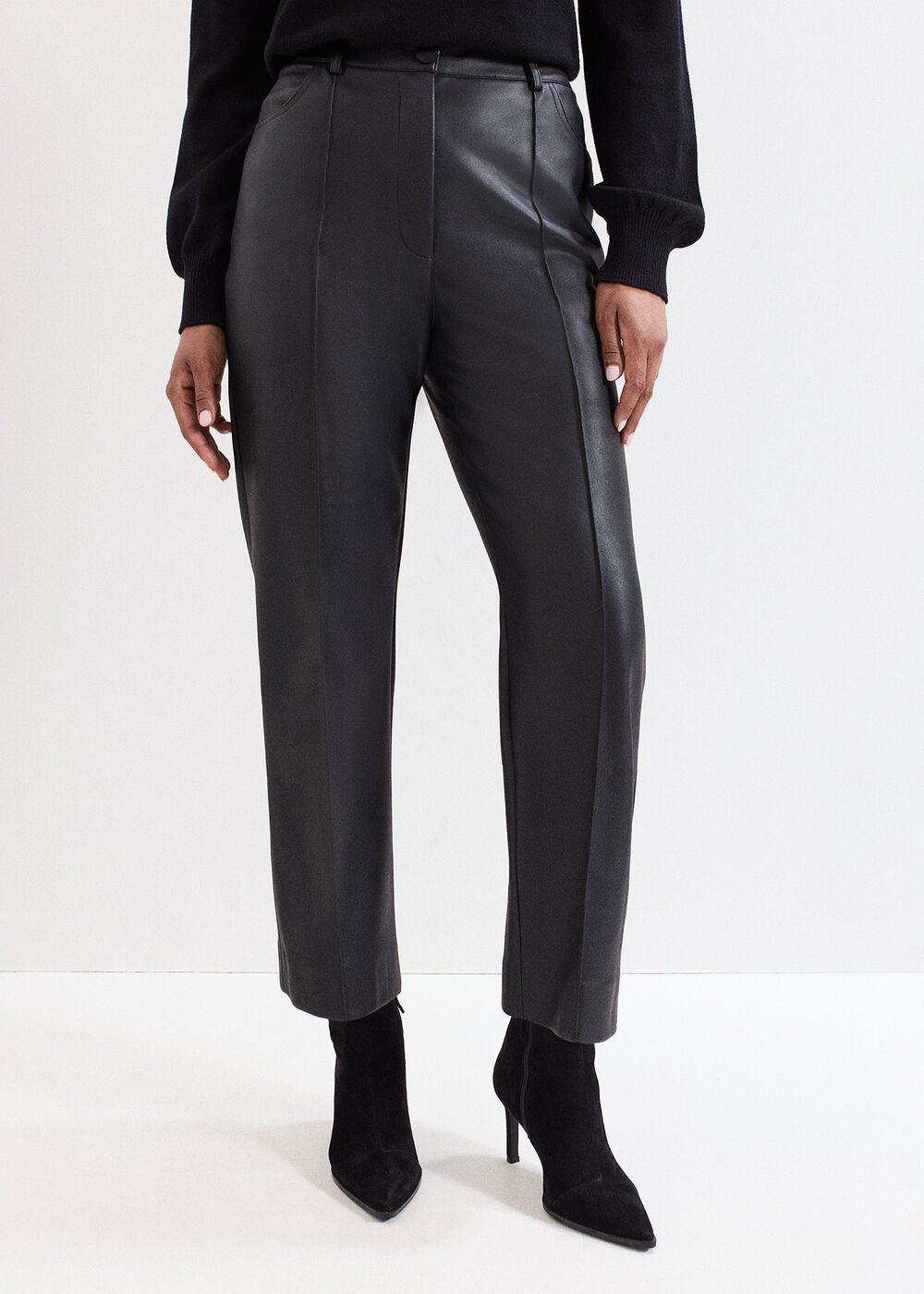 Kenzie PU Trouser Black