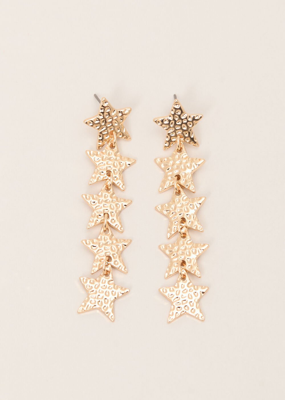 Star Drop Earrings Gold