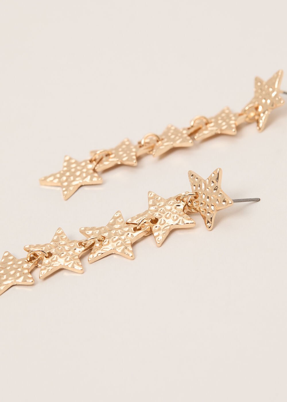 Star Drop Earrings Gold
