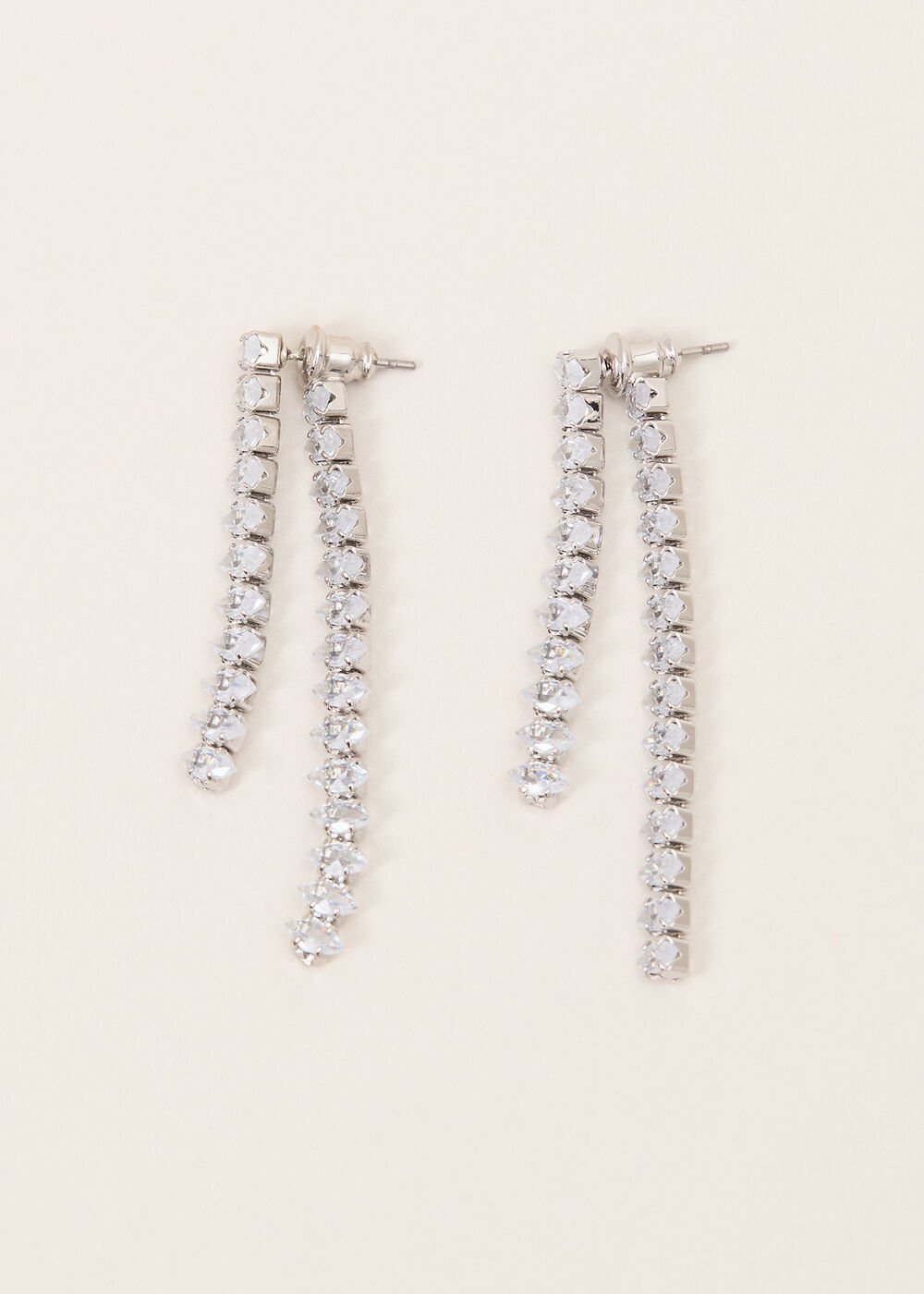 Stone Earrings Silver