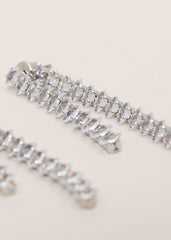 Stone Earrings Silver