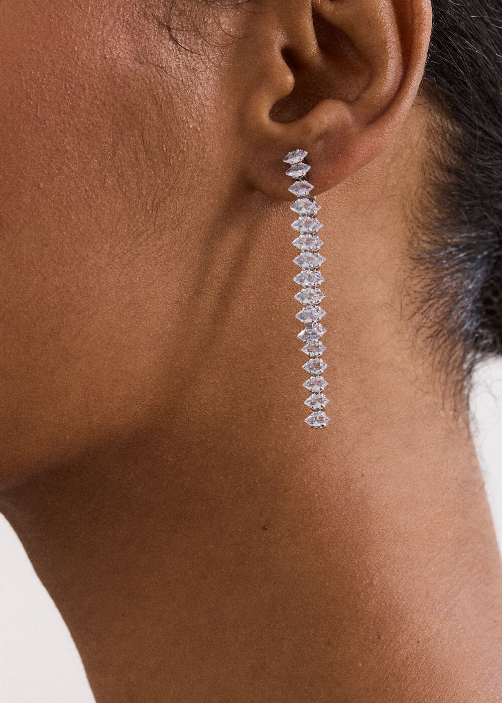 Stone Earrings Silver