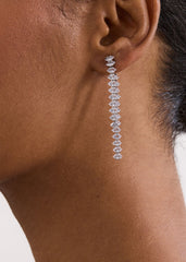 Stone Earrings Silver