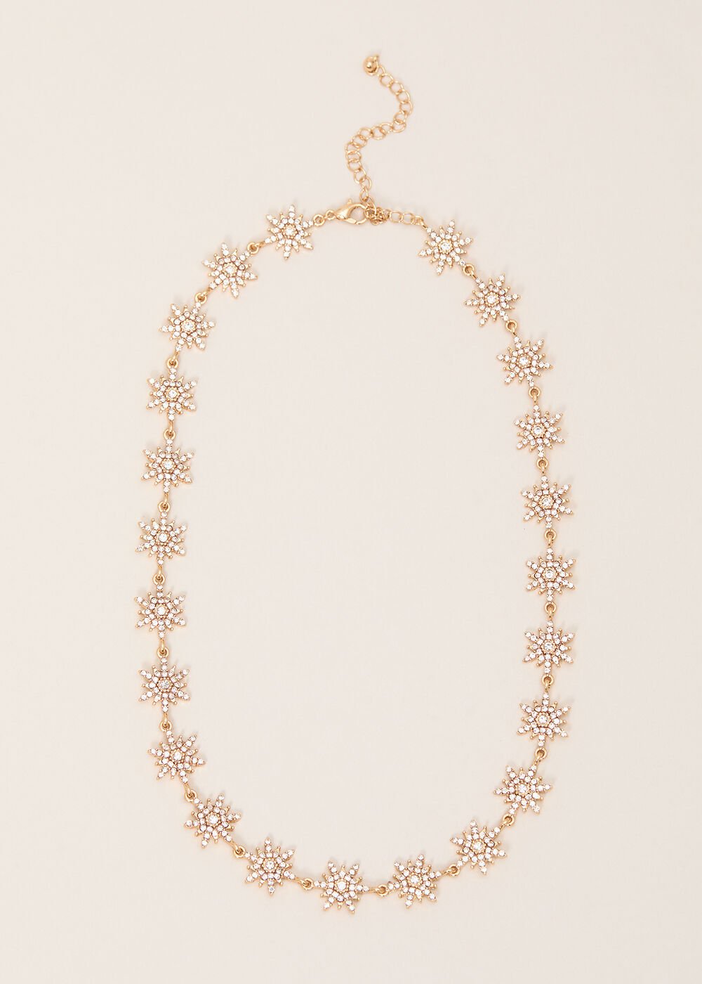 Snowflake Necklace Gold
