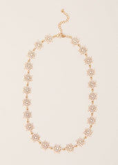 Snowflake Necklace Gold