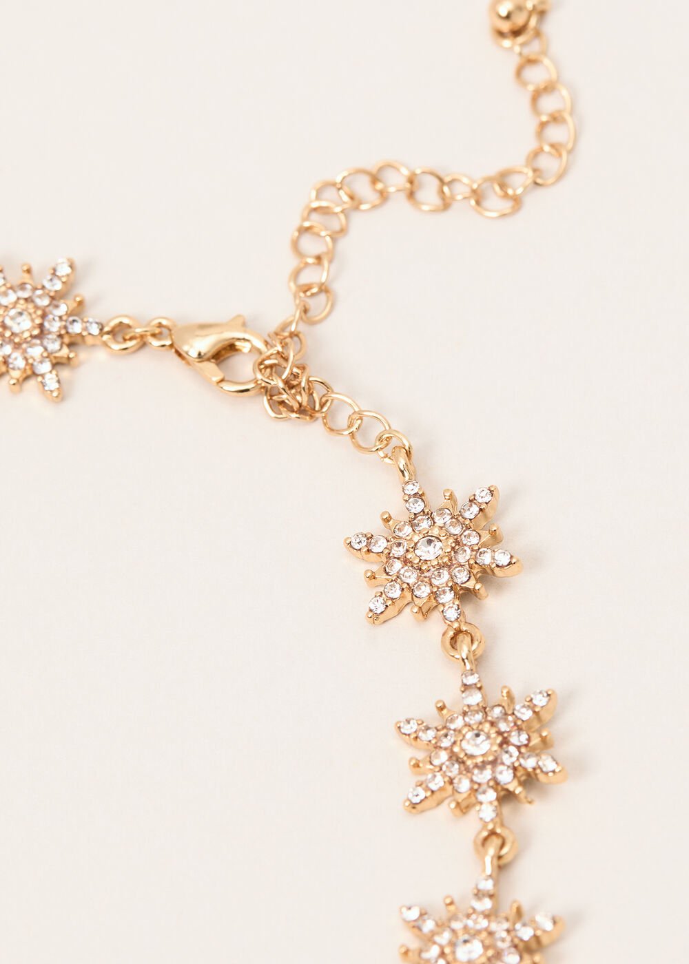 Snowflake Necklace Gold