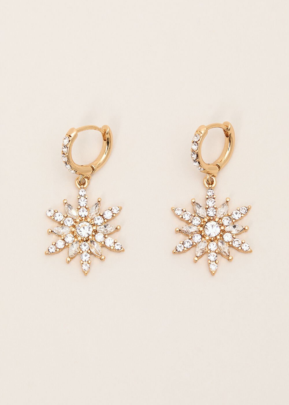 Snowflake Earrings Gold