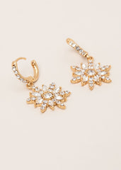 Snowflake Earrings Gold
