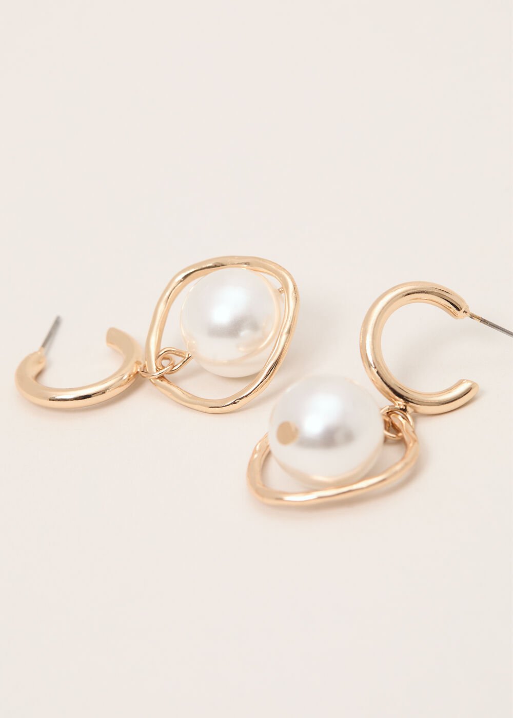 Pearl Drop Earrings Gold