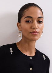 Pearl Drop Earrings Gold