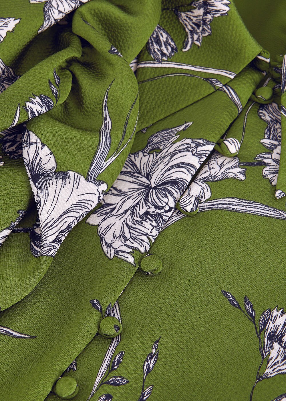 Bella Floral Midi Dress Green