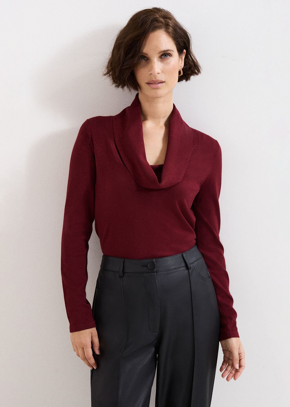 Lottie Cowl Knit Red