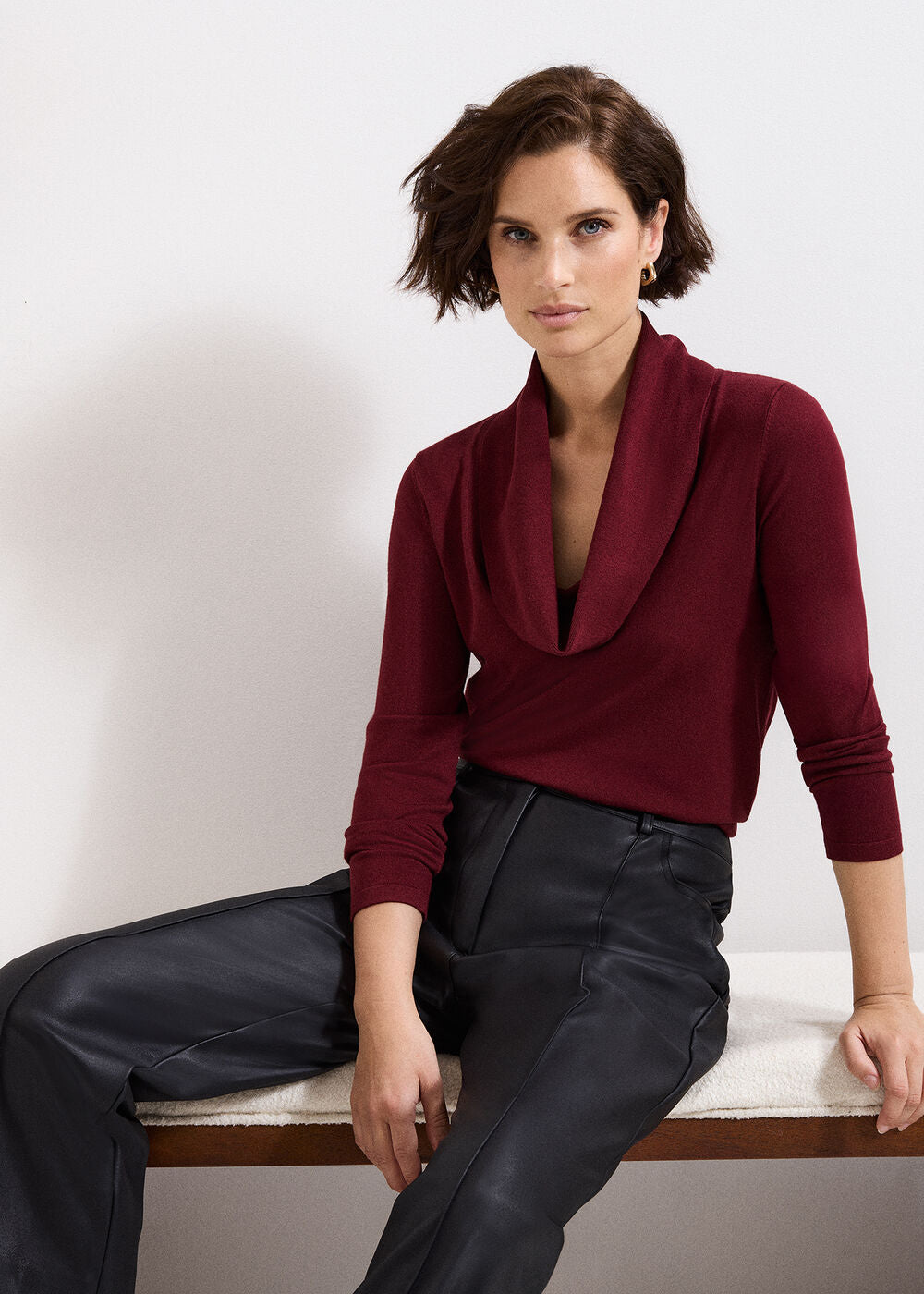 Lottie Cowl Knit Red