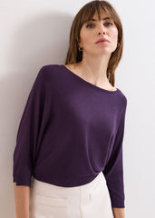 Cristine Knit Jumper Purple