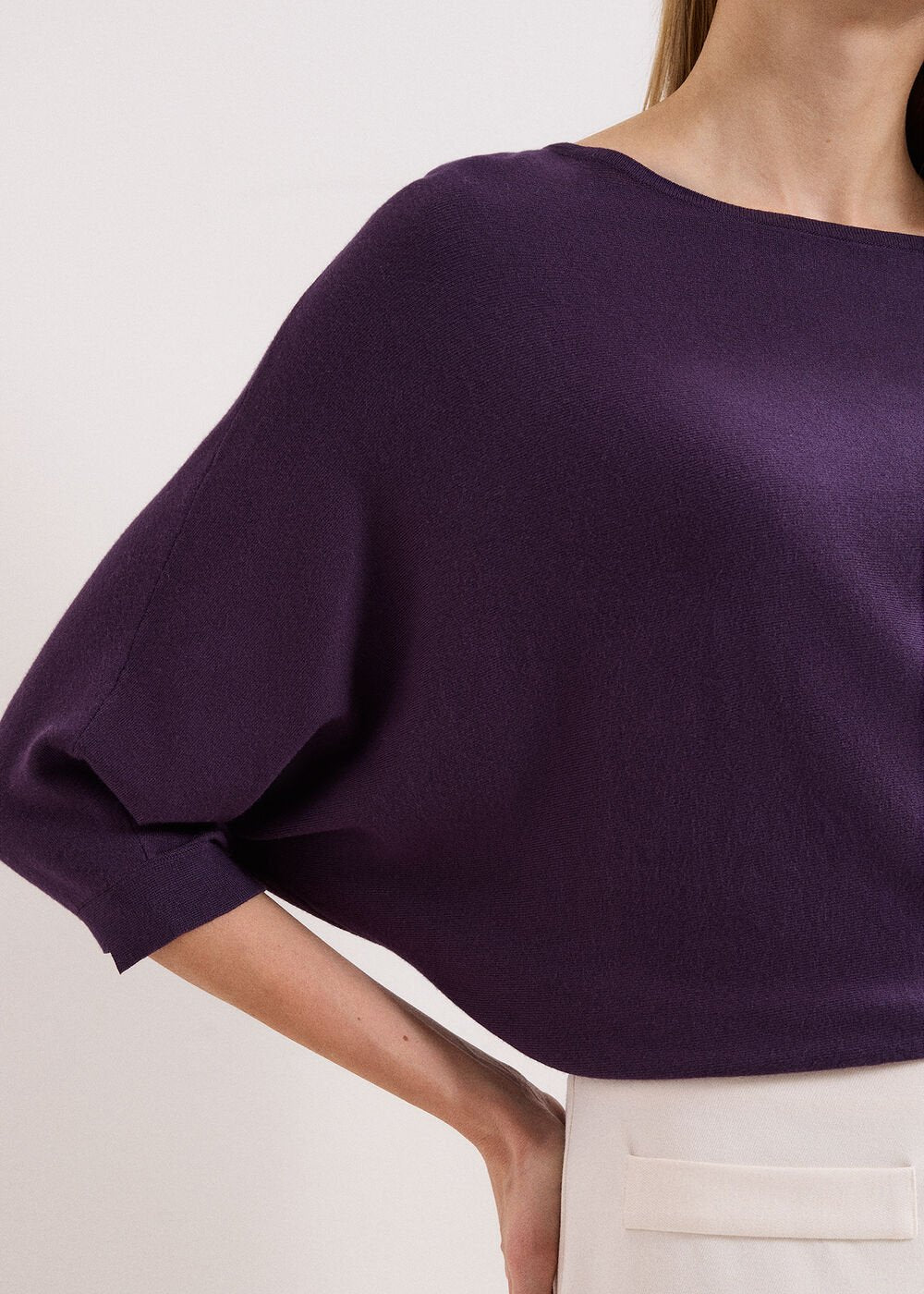 Cristine Knit Jumper Purple