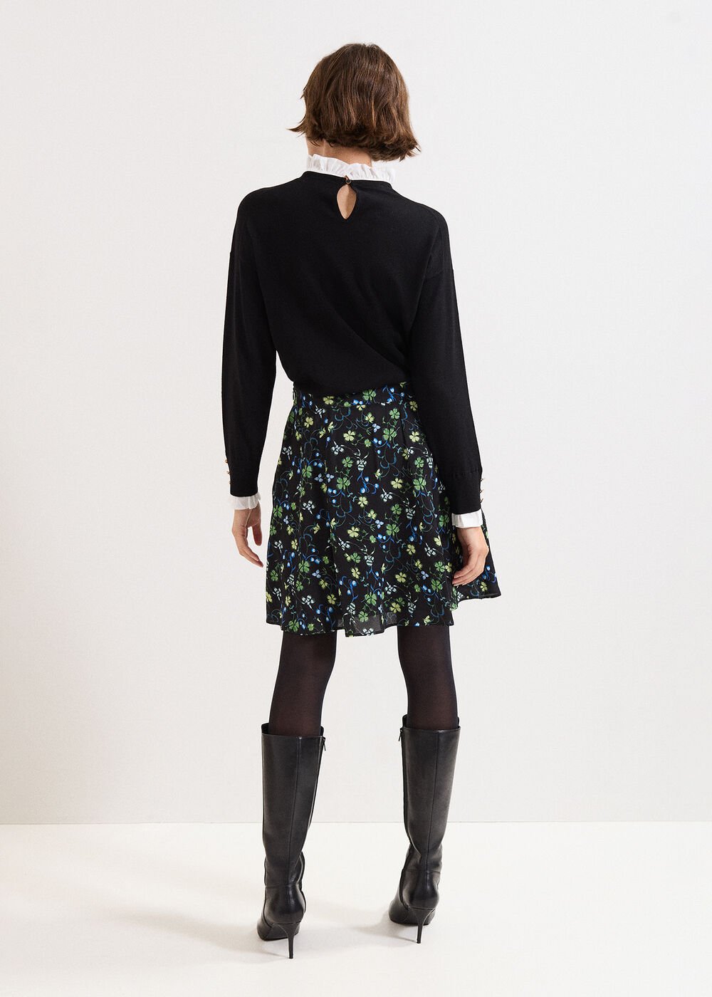 Ilaria Flippy Skirt Black