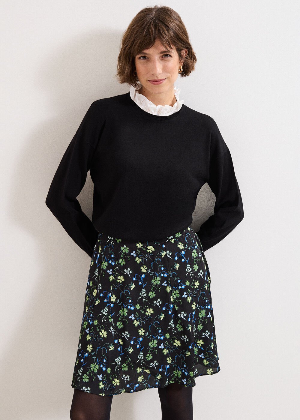 Ilaria Flippy Skirt Black