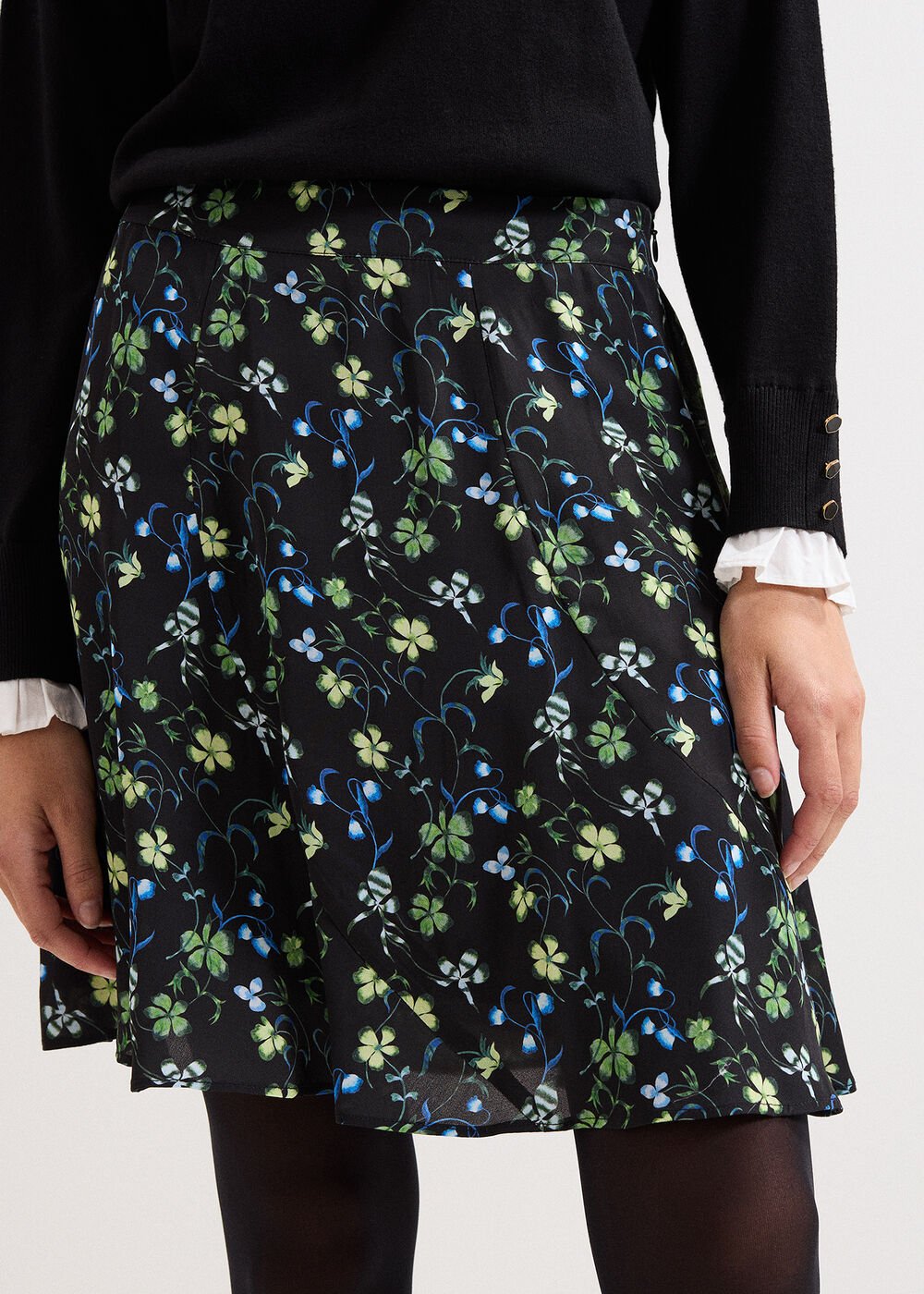 Ilaria Flippy Skirt Black