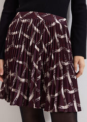 Mairi Mini Skirt Dark Red