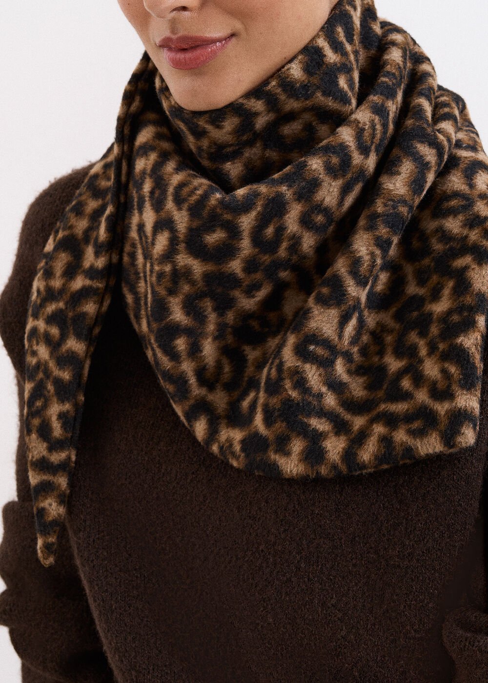 Leopard Print Scarf Multi
