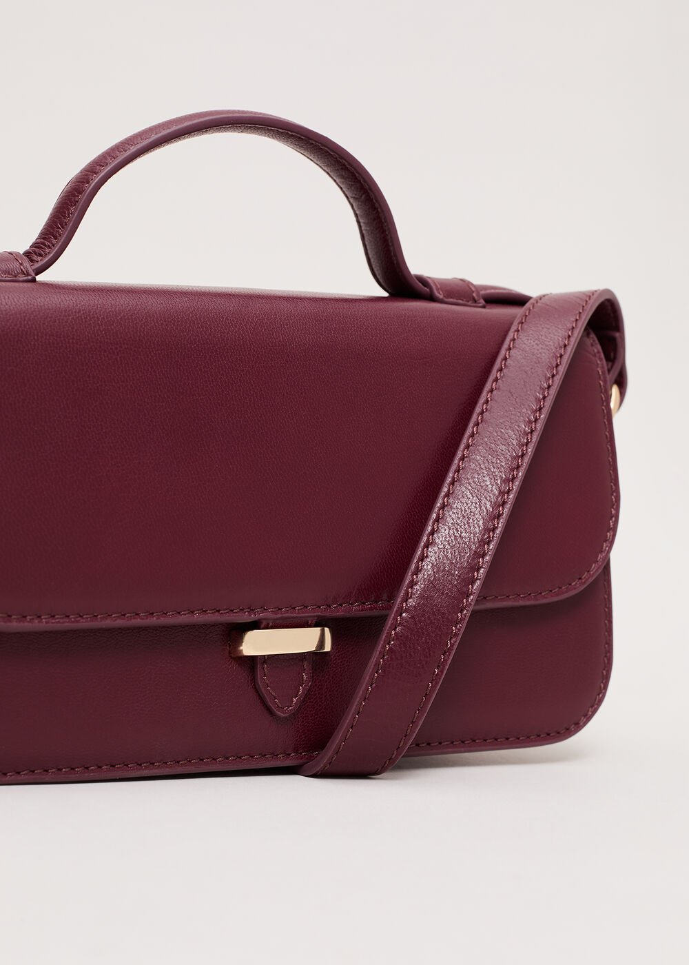 Leather Mini Bag Dark Red