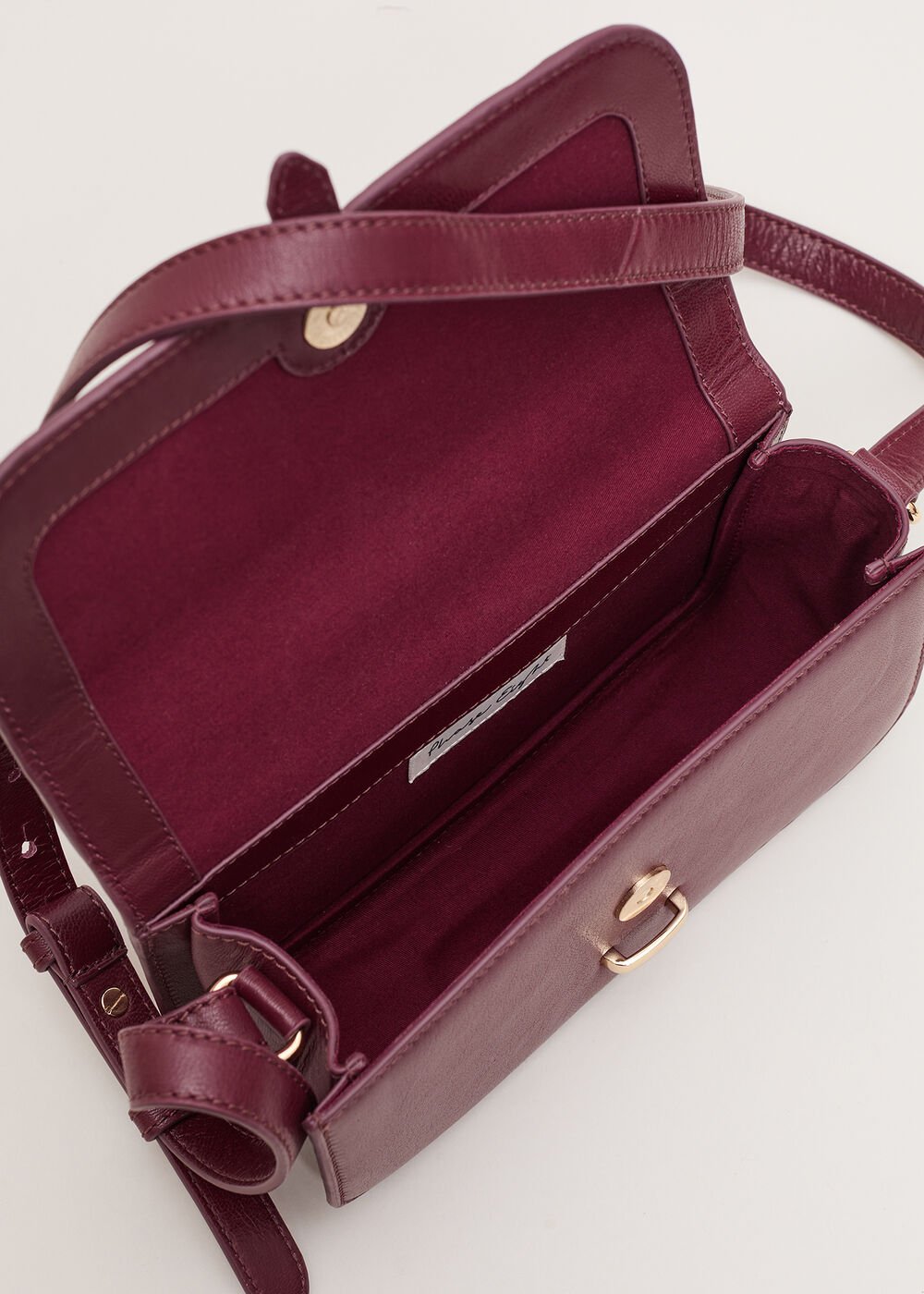 Leather Mini Bag Dark Red