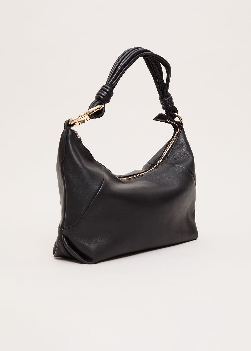 Twisted Handle Bag Black