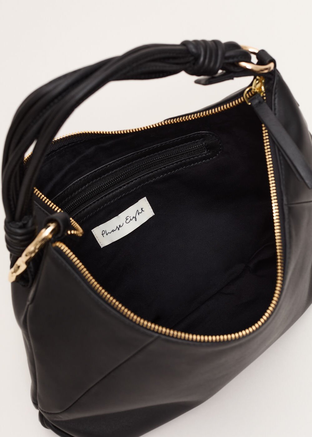 Twisted Handle Bag Black