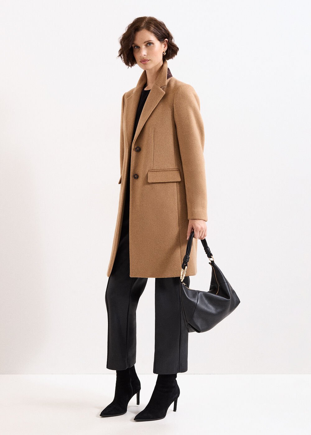 Twisted Handle Bag Black