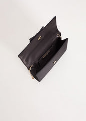 Grosgrain Bow Clutch Black