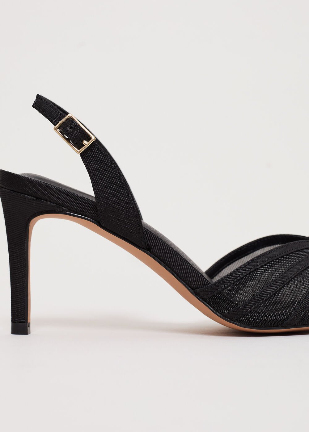 Grosgrain Slingback Black