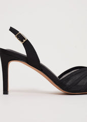 Grosgrain Slingback Black