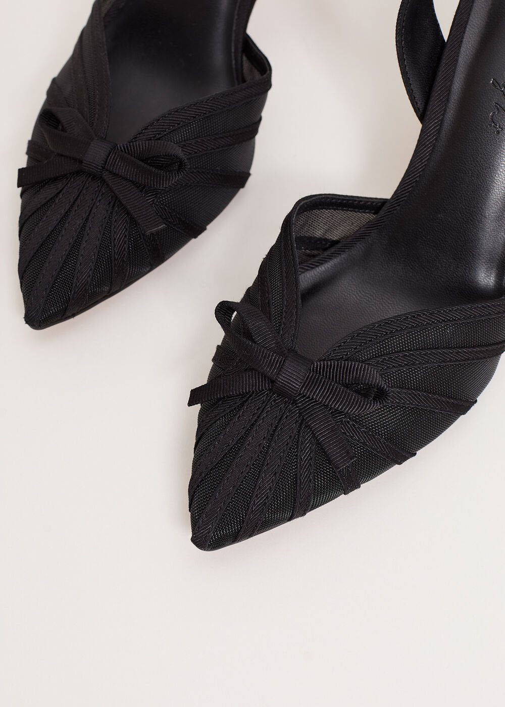 Grosgrain Slingback Black