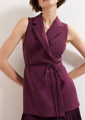 Becky Tux Midi Dress Burgundy