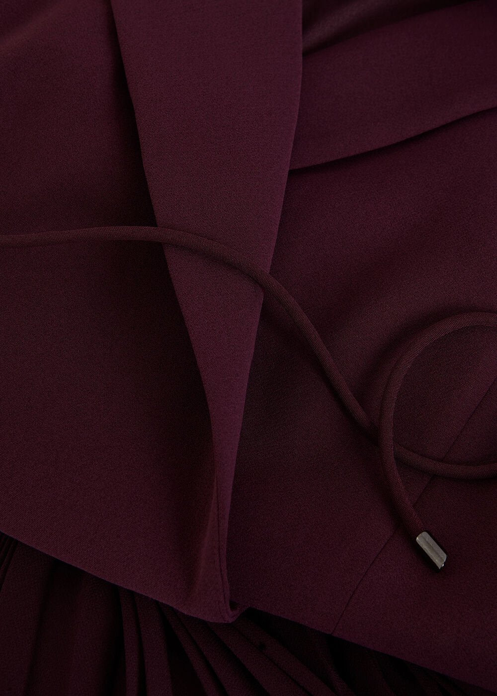Becky Tux Midi Dress Burgundy
