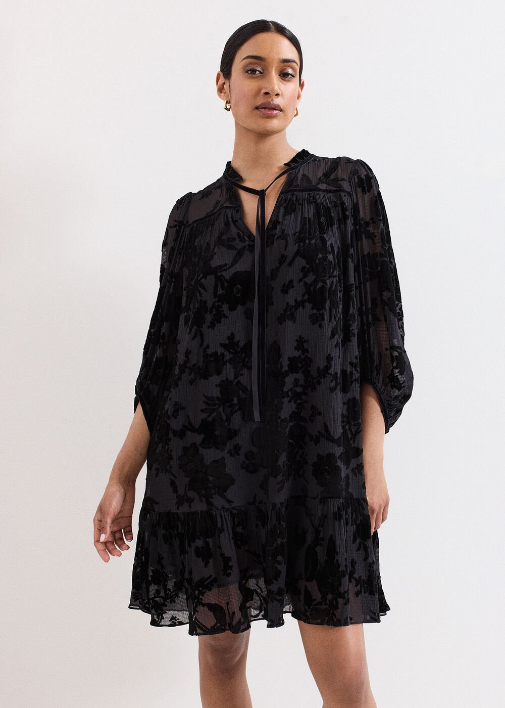 Mila Velvet Dress Black