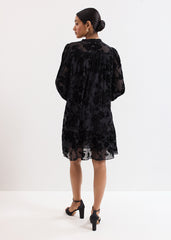 Mila Velvet Dress Black