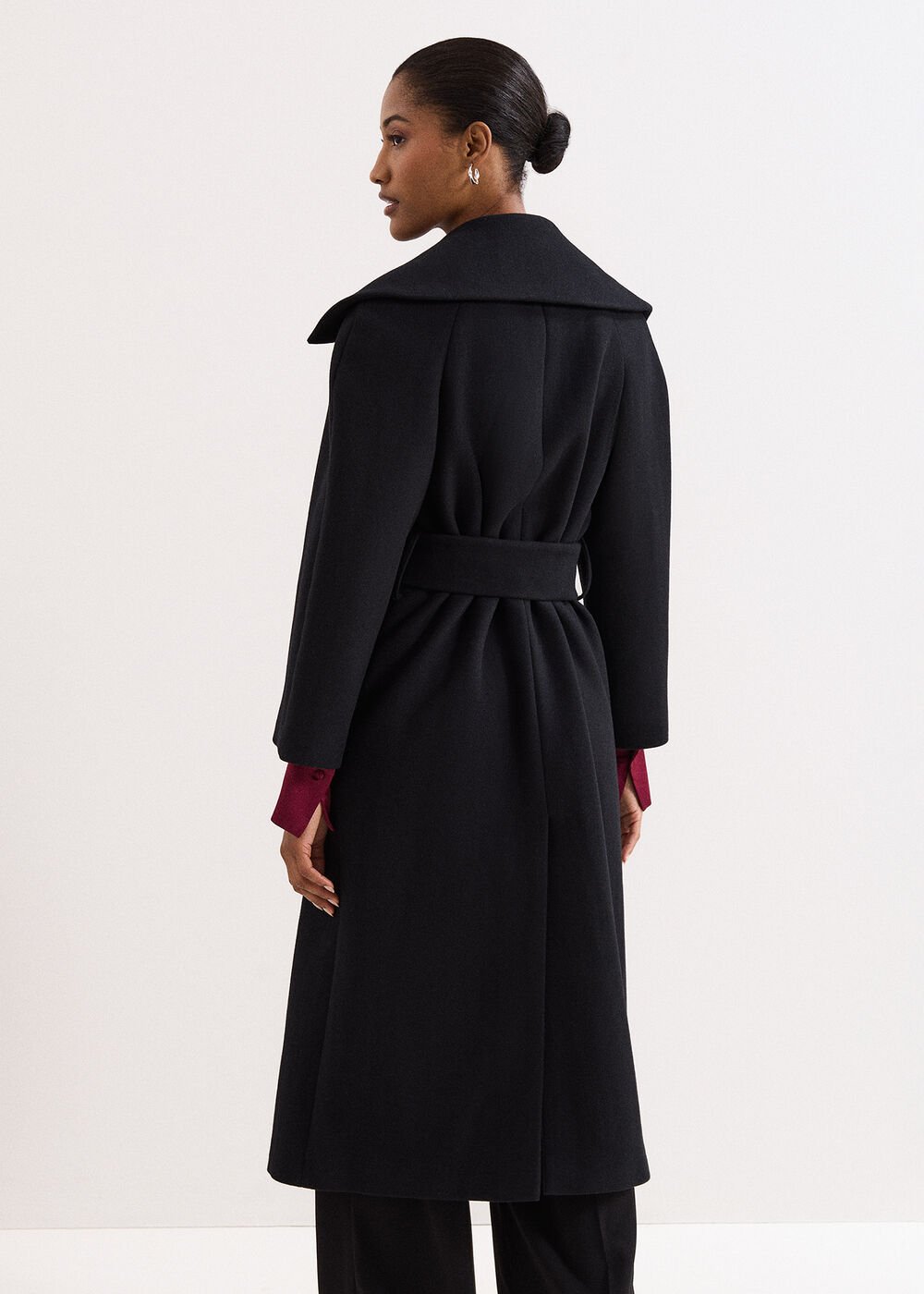 Annabel Collar Coat Black